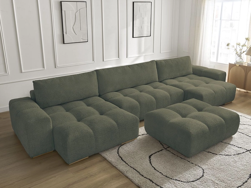 Panorama-Ecksofa mit Hocker BOBOCHIC ANAKIN