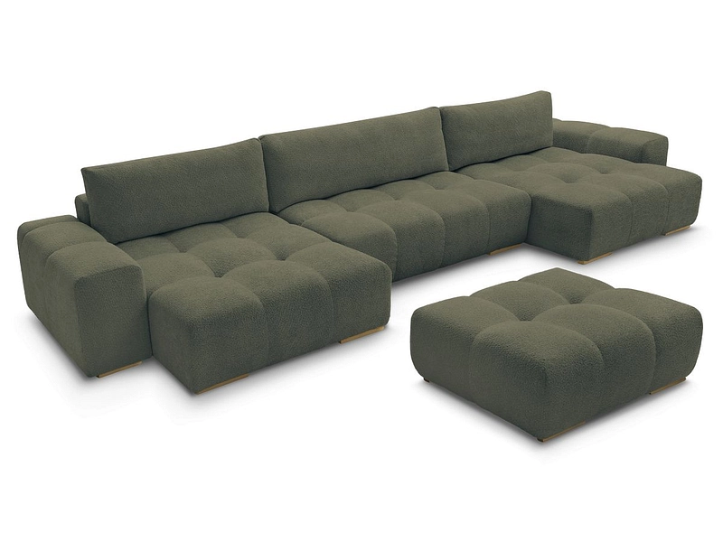 Panorama-Ecksofa mit Hocker BOBOCHIC ANAKIN