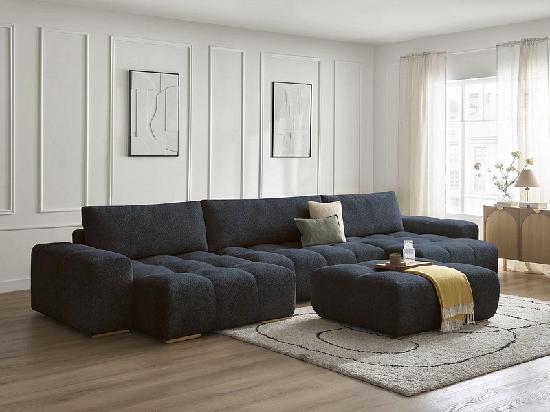 Panorama-Ecksofa mit Hocker BOBOCHIC ANAKIN