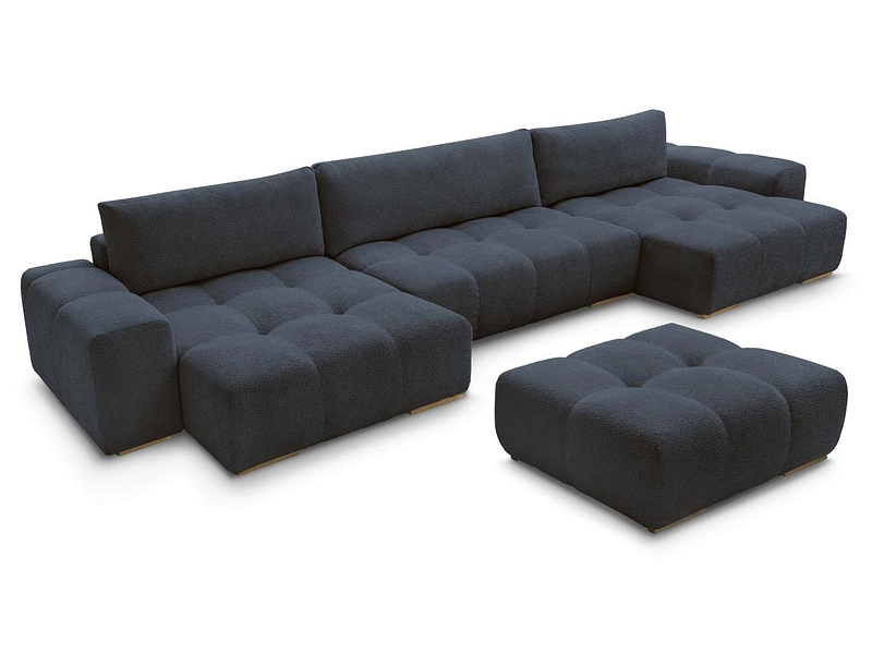 Panorama-Ecksofa mit Hocker BOBOCHIC ANAKIN