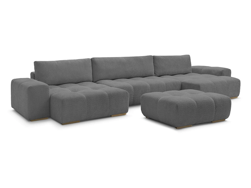 Panorama-Ecksofa mit Hocker BOBOCHIC ANAKIN