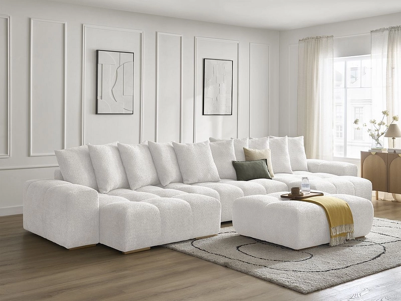 Panorama-Ecksofa mit Hocker BOBOCHIC ANAKIN