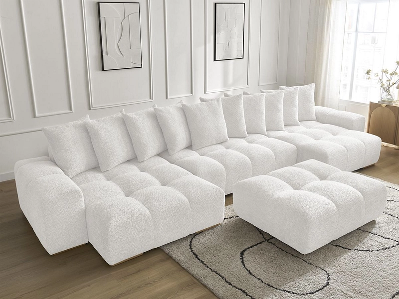 Panorama-Ecksofa mit Hocker BOBOCHIC ANAKIN