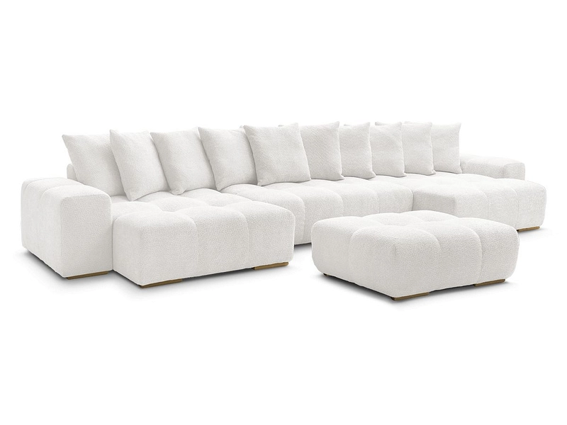 Panorama-Ecksofa mit Hocker BOBOCHIC ANAKIN