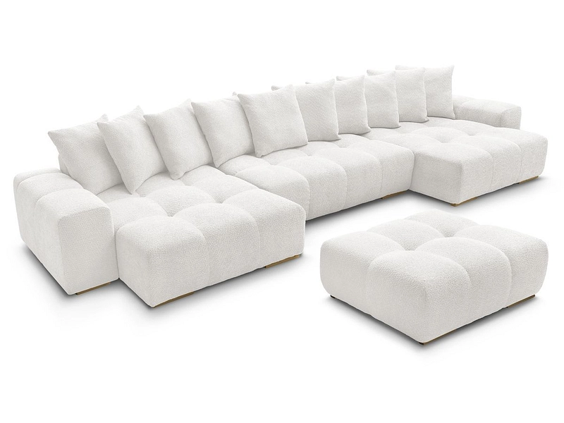 Panorama-Ecksofa mit Hocker BOBOCHIC ANAKIN