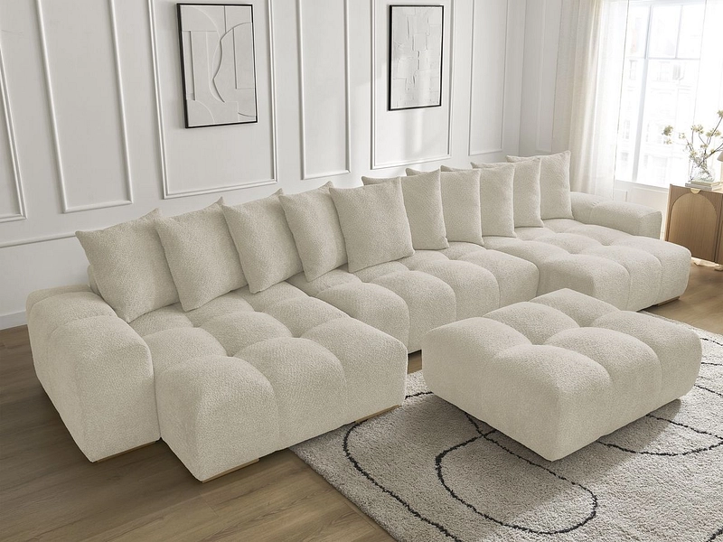 Panorama-Ecksofa mit Hocker BOBOCHIC ANAKIN