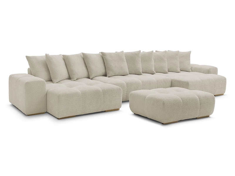 Panorama-Ecksofa mit Hocker BOBOCHIC ANAKIN