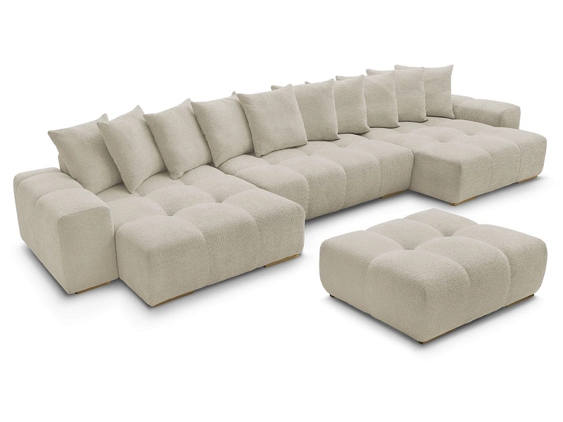 Panorama-Ecksofa mit Hocker BOBOCHIC ANAKIN