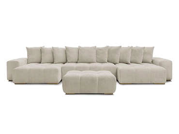 Panorama-Ecksofa mit Hocker BOBOCHIC ANAKIN