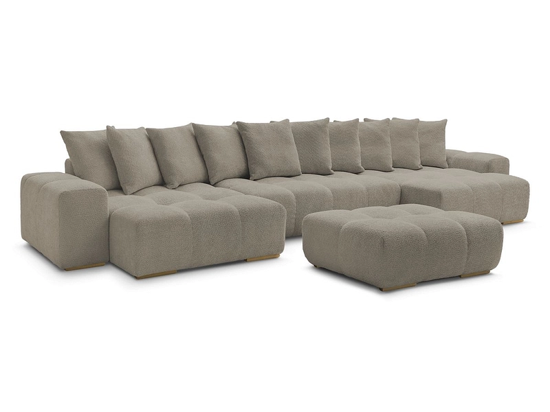 Panorama-Ecksofa mit Hocker BOBOCHIC ANAKIN