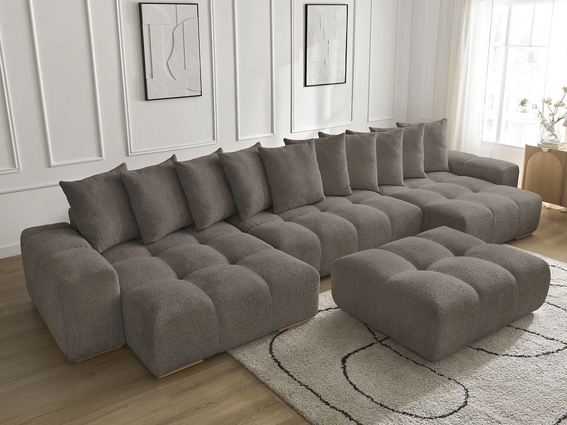 Panorama-Ecksofa mit Hocker BOBOCHIC ANAKIN