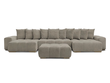 Panorama-Ecksofa mit Hocker BOBOCHIC ANAKIN