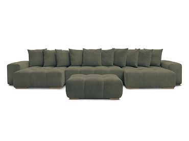 Panorama-Ecksofa mit Hocker BOBOCHIC ANAKIN