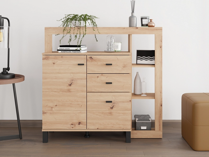 Kommode SARK 1 Tür 3 Schubladen Kommode SARK 1 Tür 3 Schubladen