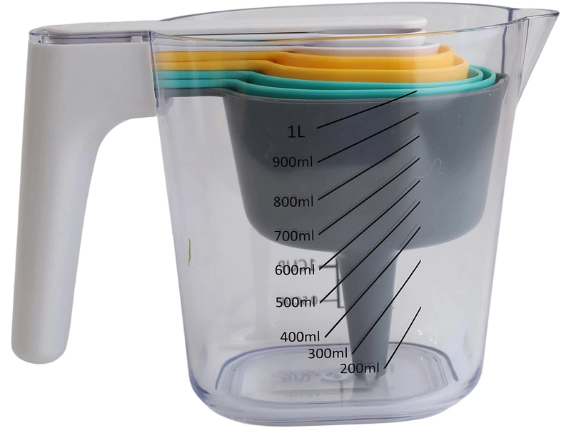 Messbecher-Set mit Messlöffeln DOSE Messbecher-Set mit Messlöffeln DOSE