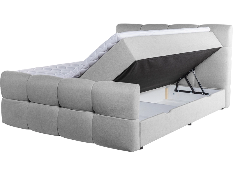 Boxspring HAMPTON grigio chiaro