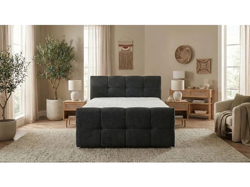 Boxspring HAMPTON nero