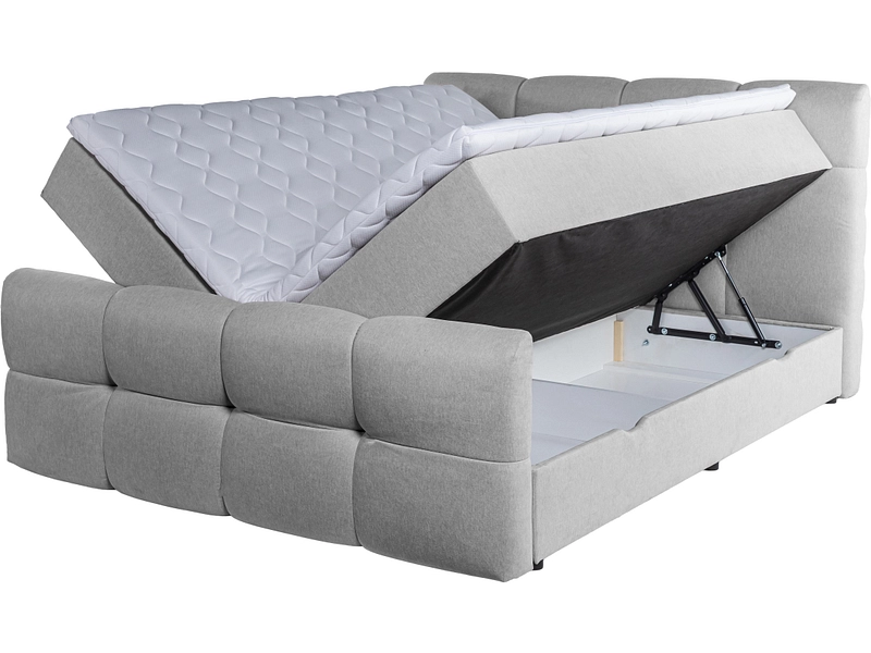 Boxspring HAMPTON grigio chiaro
