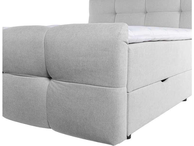 Boxspring HAMPTON grigio chiaro