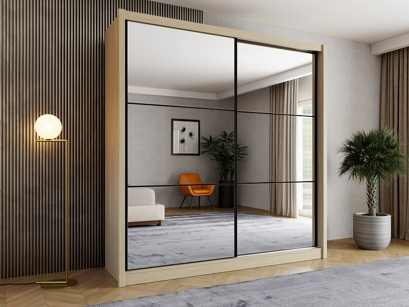 Armadio ante scorrevoli BALI quercia sbiancata