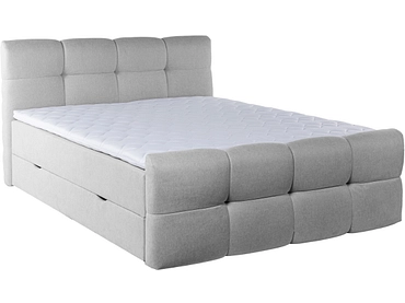 Boxspring HAMPTON grigio chiaro