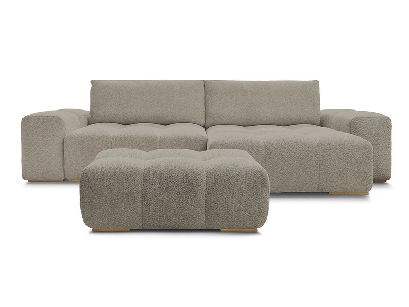 Divano ad angolo con pouf BOBOCHIC ANAKIN Divano ad angolo con pouf BOBOCHIC ANAKIN