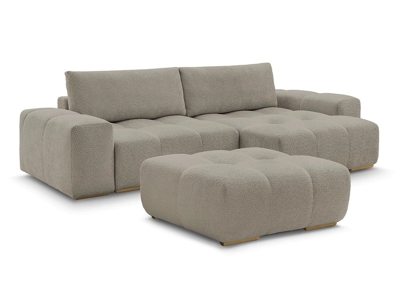 Divano ad angolo con pouf BOBOCHIC ANAKIN Divano ad angolo con pouf BOBOCHIC ANAKIN