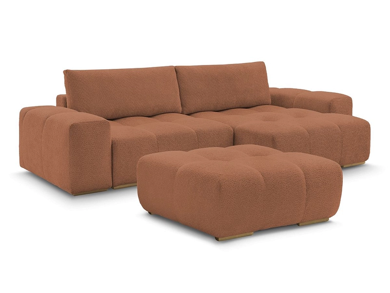 Divano ad angolo con pouf BOBOCHIC ANAKIN Divano ad angolo con pouf BOBOCHIC ANAKIN