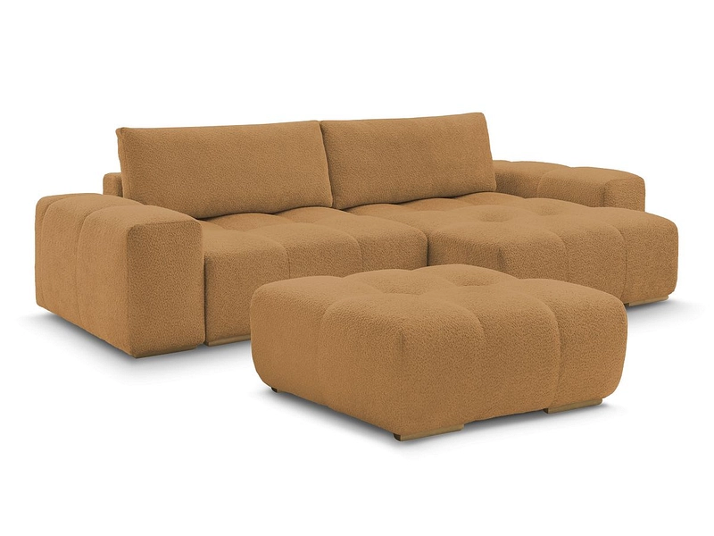 Divano ad angolo con pouf BOBOCHIC ANAKIN