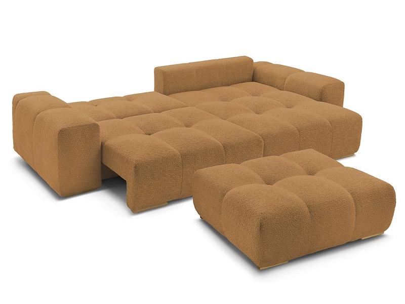 Divano ad angolo con pouf BOBOCHIC ANAKIN