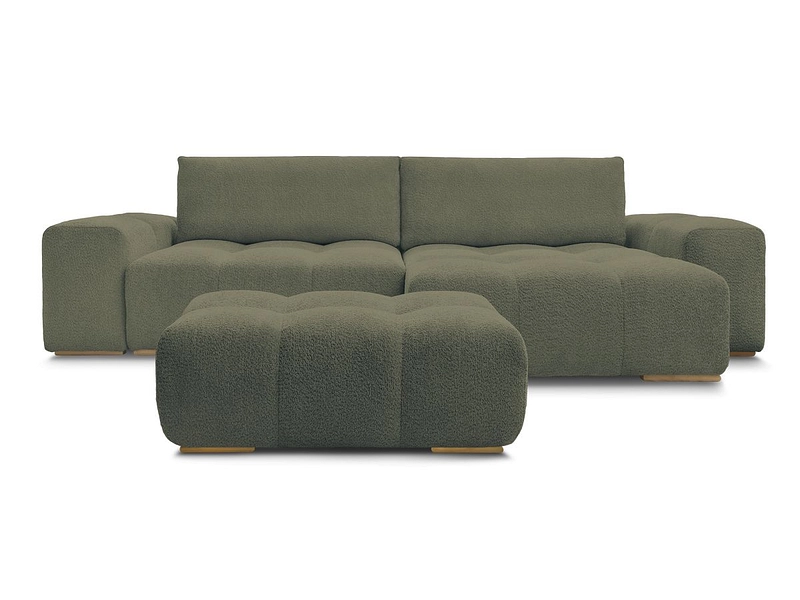 Divano ad angolo con pouf BOBOCHIC ANAKIN Divano ad angolo con pouf BOBOCHIC ANAKIN