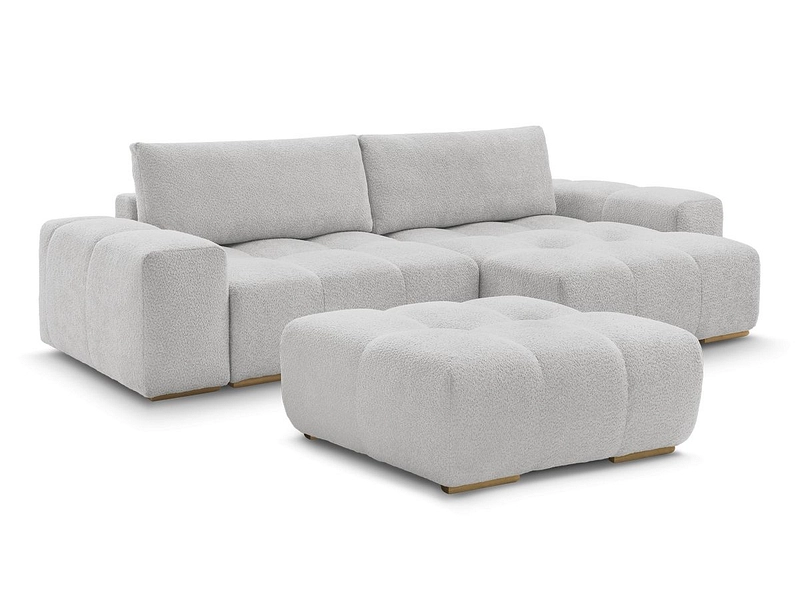 Divano ad angolo con pouf BOBOCHIC ANAKIN Divano ad angolo con pouf BOBOCHIC ANAKIN