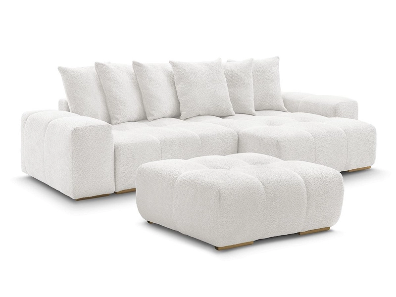 Divano ad angolo con pouf BOBOCHIC ANAKIN