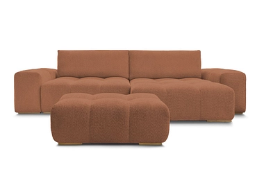 Divano ad angolo con pouf BOBOCHIC ANAKIN
