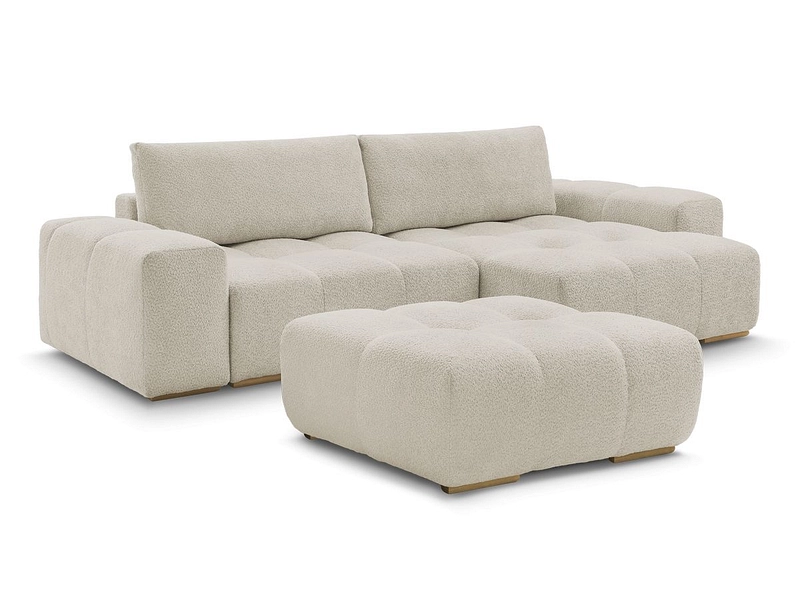 Divano ad angolo con pouf BOBOCHIC ANAKIN Divano ad angolo con pouf BOBOCHIC ANAKIN