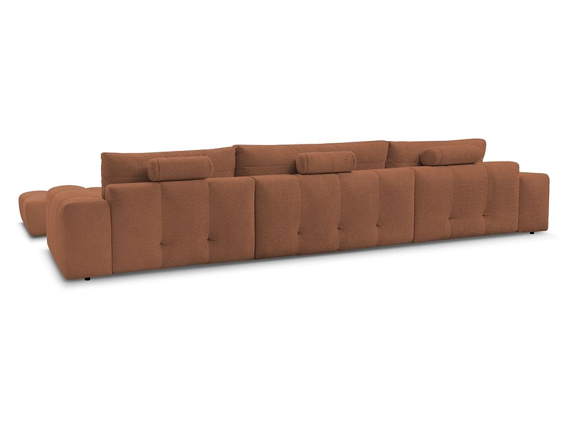Divano ad angolo panoramico con pouf BOBOCHIC ANAKIN Divano ad angolo panoramico con pouf BOBOCHIC ANAKIN