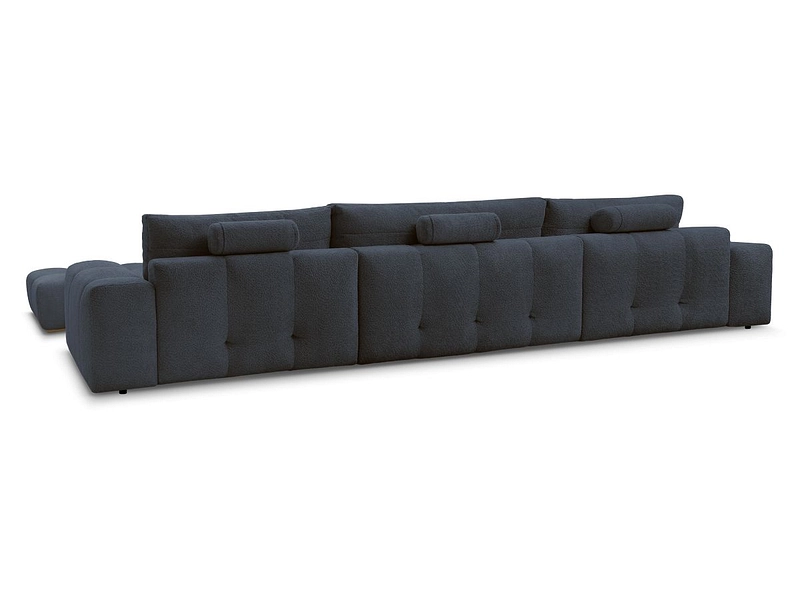 Divano ad angolo panoramico con pouf BOBOCHIC ANAKIN Divano ad angolo panoramico con pouf BOBOCHIC ANAKIN