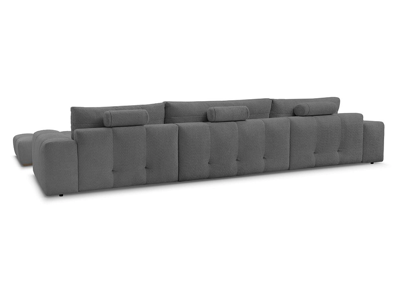 Divano ad angolo panoramico con pouf BOBOCHIC ANAKIN Divano ad angolo panoramico con pouf BOBOCHIC ANAKIN