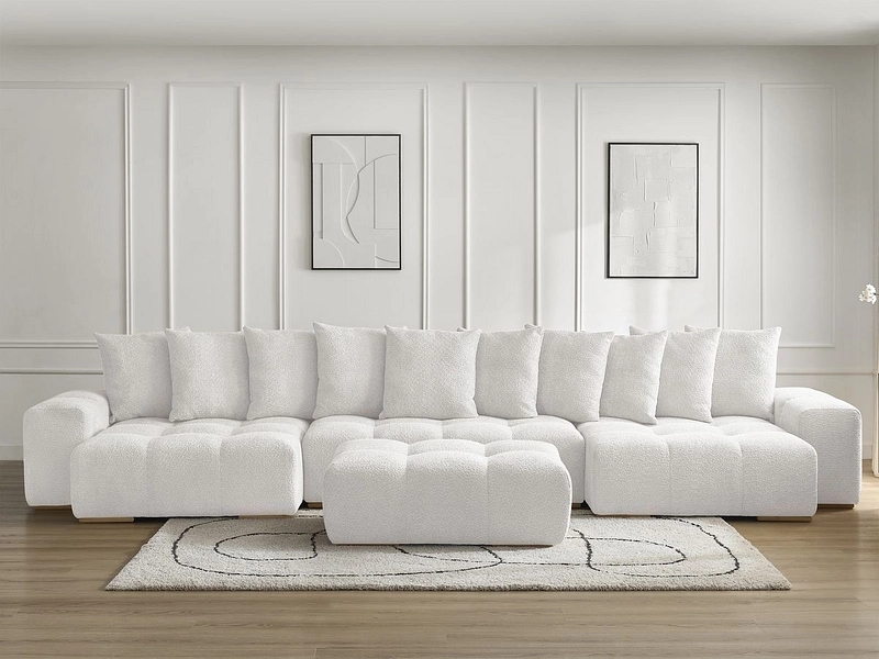 Panorama-Ecksofa mit Hocker BOBOCHIC ANAKIN Panorama-Ecksofa mit Hocker BOBOCHIC ANAKIN