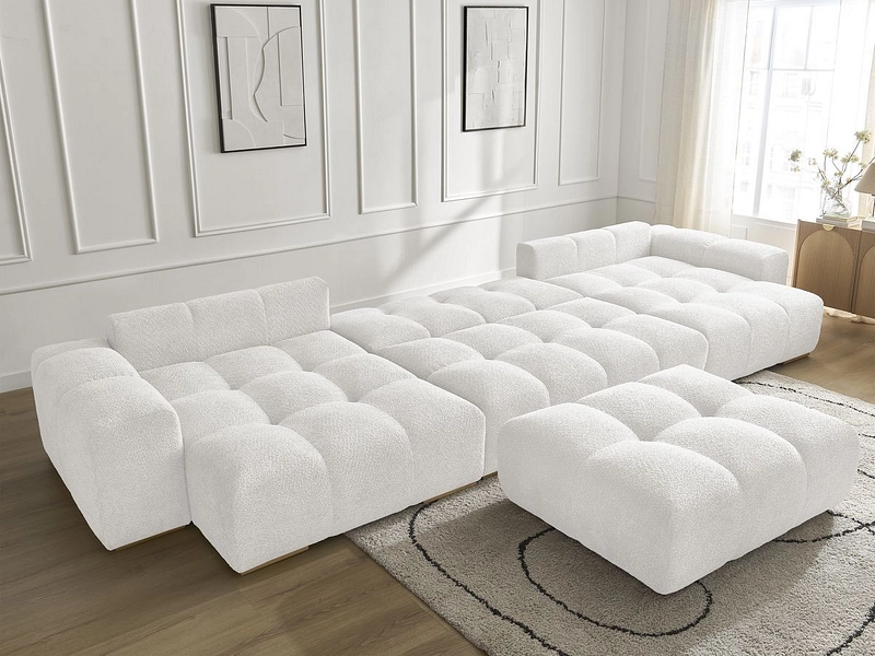 Panorama-Ecksofa mit Hocker BOBOCHIC ANAKIN Panorama-Ecksofa mit Hocker BOBOCHIC ANAKIN