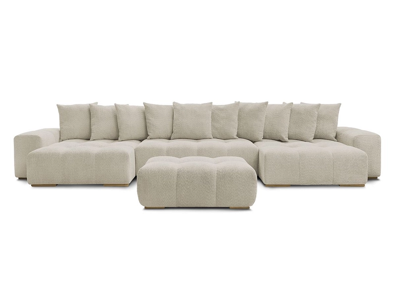 Panorama-Ecksofa mit Hocker BOBOCHIC ANAKIN Panorama-Ecksofa mit Hocker BOBOCHIC ANAKIN