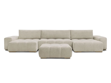 Divano ad angolo panoramico con pouf BOBOCHIC ANAKIN