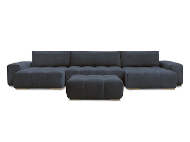 Divano ad angolo panoramico con pouf BOBOCHIC ANAKIN