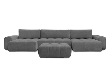 Divano ad angolo panoramico con pouf BOBOCHIC ANAKIN