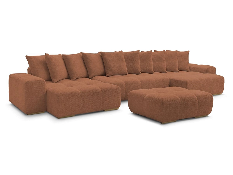 Panorama-Ecksofa mit Hocker BOBOCHIC ANAKIN Panorama-Ecksofa mit Hocker BOBOCHIC ANAKIN