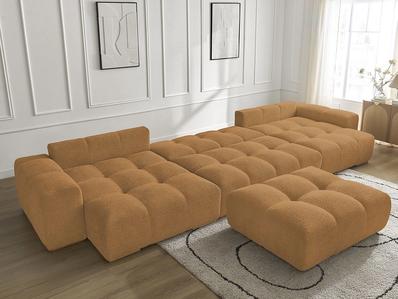 Panorama-Ecksofa mit Hocker BOBOCHIC ANAKIN Panorama-Ecksofa mit Hocker BOBOCHIC ANAKIN