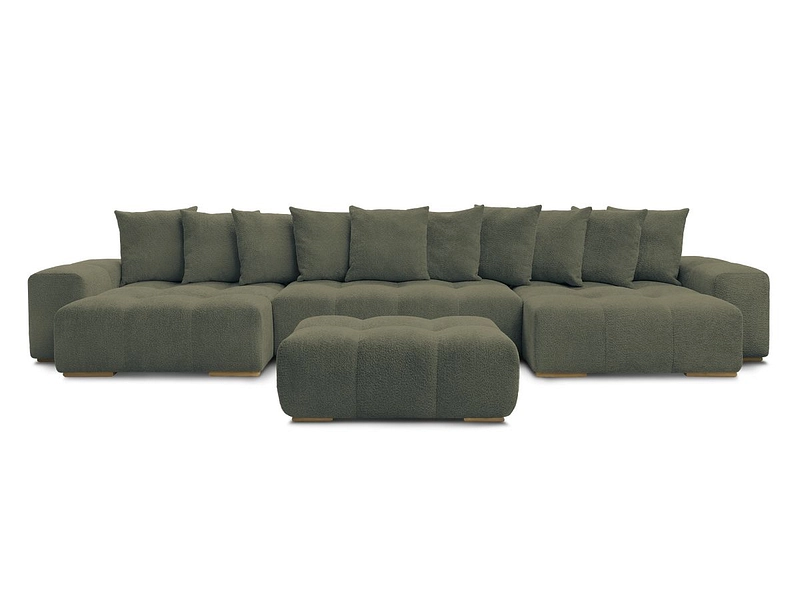 Panorama-Ecksofa mit Hocker BOBOCHIC ANAKIN Panorama-Ecksofa mit Hocker BOBOCHIC ANAKIN