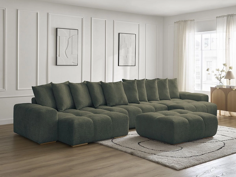 Panorama-Ecksofa mit Hocker BOBOCHIC ANAKIN Panorama-Ecksofa mit Hocker BOBOCHIC ANAKIN