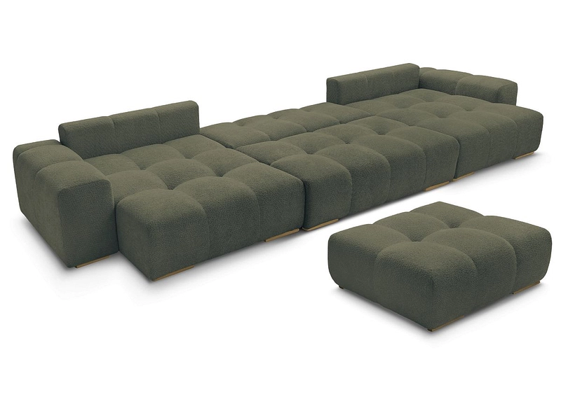 Panorama-Ecksofa mit Hocker BOBOCHIC ANAKIN Panorama-Ecksofa mit Hocker BOBOCHIC ANAKIN
