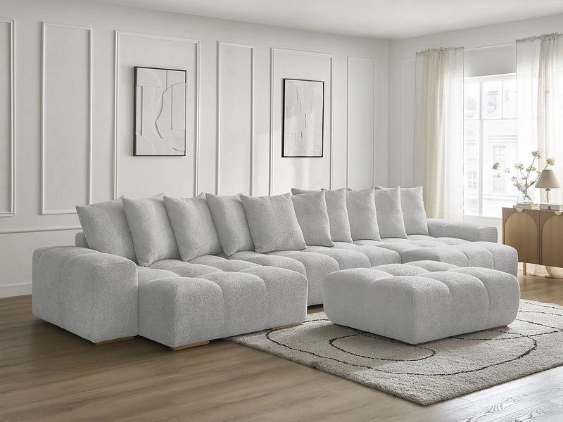Panorama-Ecksofa mit Hocker BOBOCHIC ANAKIN Panorama-Ecksofa mit Hocker BOBOCHIC ANAKIN